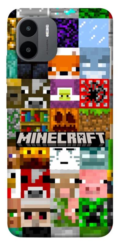 Чехол itsPrint Minecraft collage для Xiaomi Redmi A1+ / A2+, игры, купить оптом с доставкой