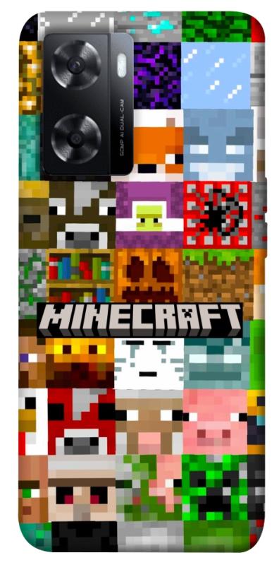 Чехол itsPrint Minecraft collage для Oppo A57s, игры, купить оптом с доставкой