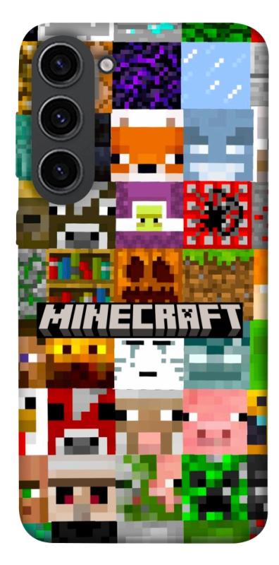 Чехол itsPrint Minecraft collage для Samsung Galaxy S23, игры, купить оптом с доставкой