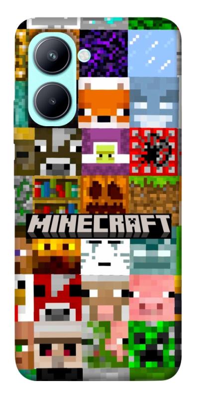 Чехол itsPrint Minecraft collage для Realme C33, игры, купить оптом с доставкой