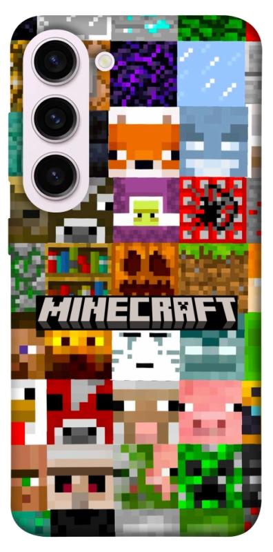 Чехол itsPrint Minecraft collage для Samsung Galaxy S23+, игры, купить оптом с доставкой