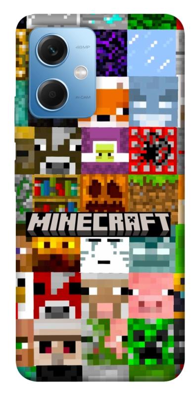 Чехол itsPrint Minecraft collage для Xiaomi Redmi Note 12 5G, игры, купить оптом с доставкой