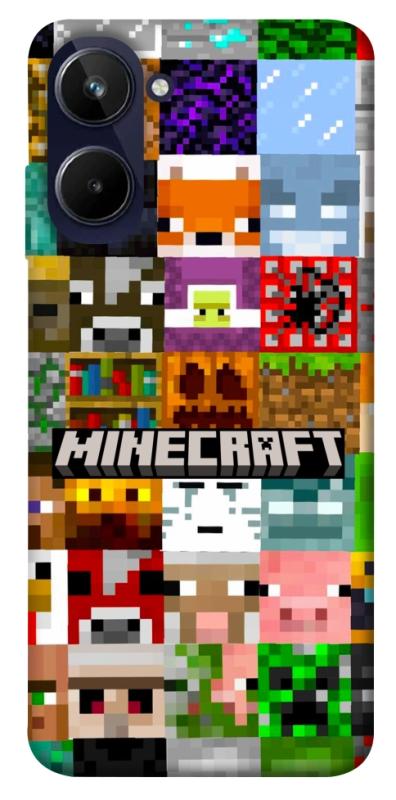 Чехол itsPrint Minecraft collage для Realme 10 4G, игры, купить оптом с доставкой