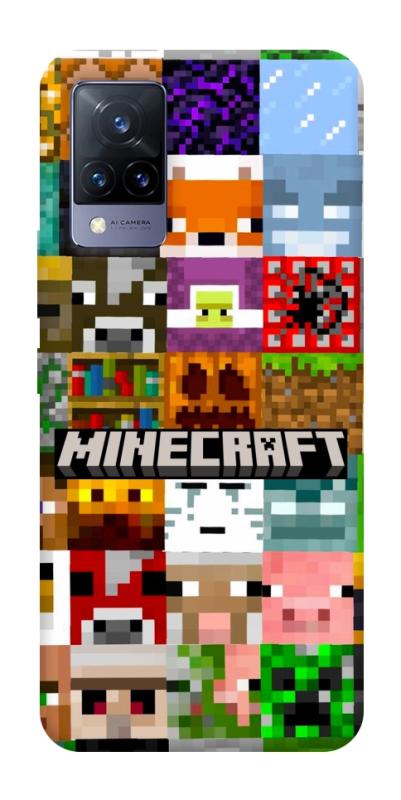Чохол itsPrint Minecraft collage для Vivo V21, ігри, купити оптом з доставкою