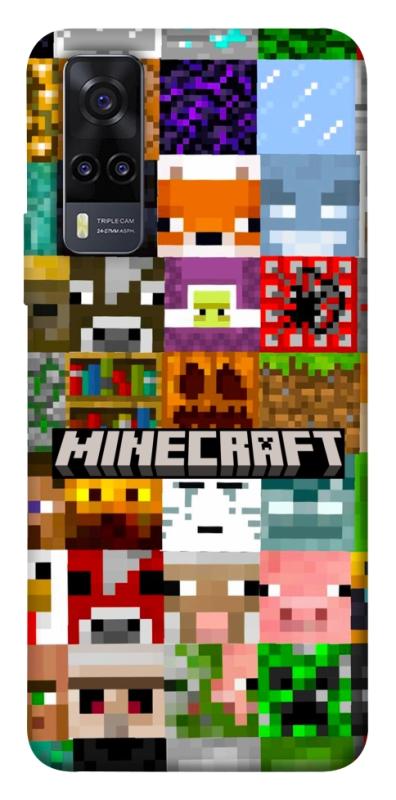 Чехол itsPrint Minecraft collage для Vivo Y31, игры, купить оптом с доставкой