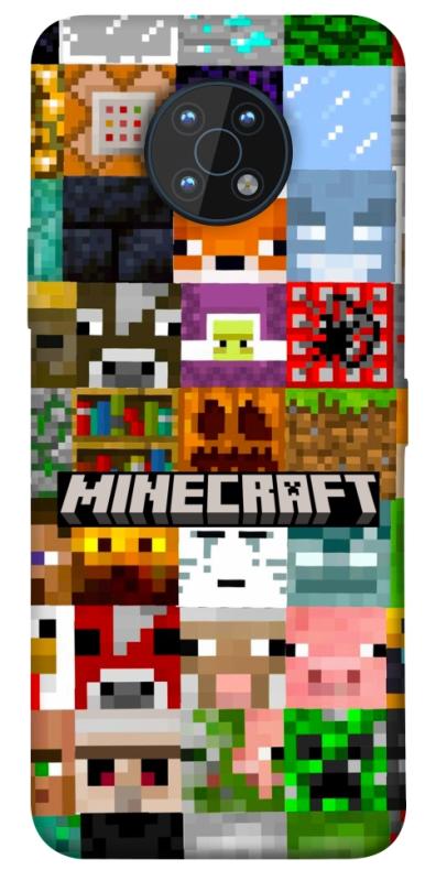 Чехол itsPrint Minecraft collage для Nokia G50, игры, купить оптом с доставкой