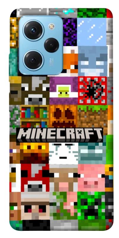 Чехол itsPrint Minecraft collage для Xiaomi Poco X5 Pro 5G, игры, купить оптом с доставкой