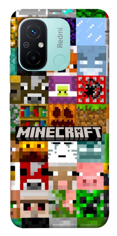 Чехол itsPrint Minecraft collage для Xiaomi Redmi 12C, игры, купить оптом с доставкой
