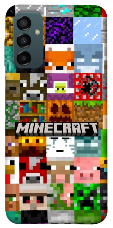 Чехол itsPrint Minecraft collage для Samsung Galaxy M14 5G, игры, купить оптом с доставкой