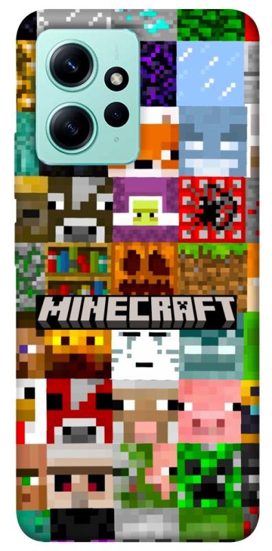 Чехол itsPrint Minecraft collage для Xiaomi Redmi Note 12 4G, игры, купить оптом с доставкой