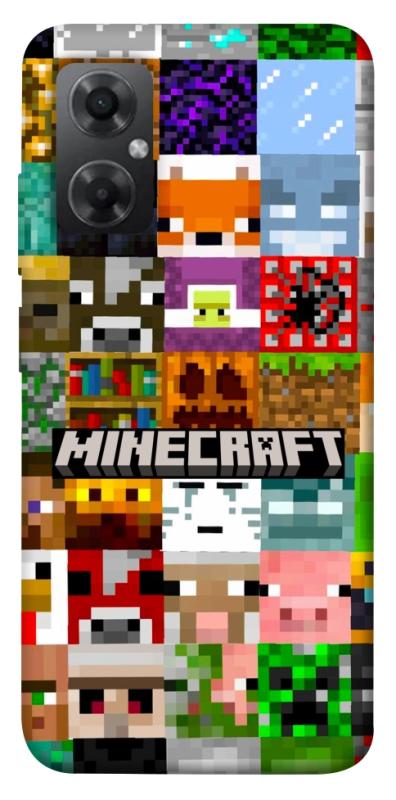 Чехол itsPrint Minecraft collage для Xiaomi Redmi Note 11R, игры, купить оптом с доставкой