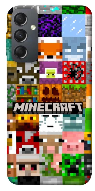 Чехол itsPrint Minecraft collage для Samsung Galaxy A24 4G, игры, купить оптом с доставкой
