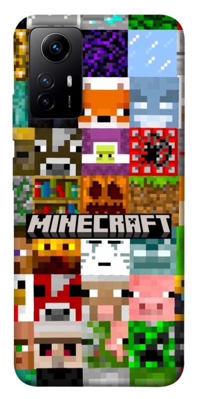 Чехол itsPrint Minecraft collage для Xiaomi Redmi Note 12S, игры, купить оптом с доставкой