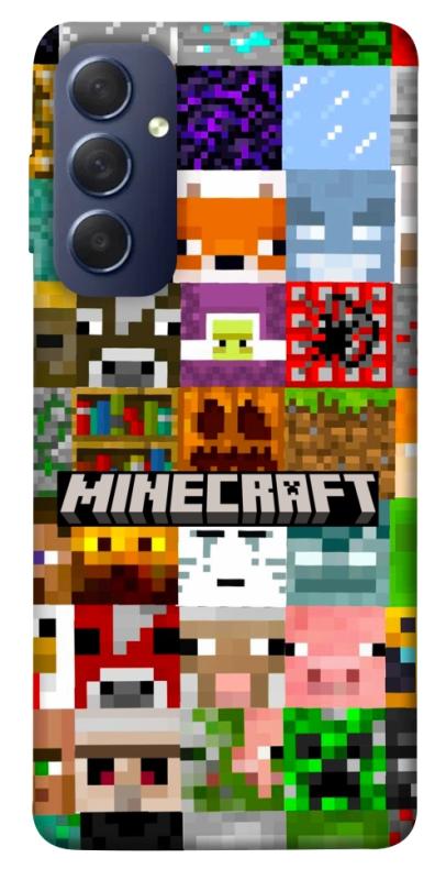 Чехол itsPrint Minecraft collage для Samsung Galaxy M54 5G, игры, купить оптом с доставкой