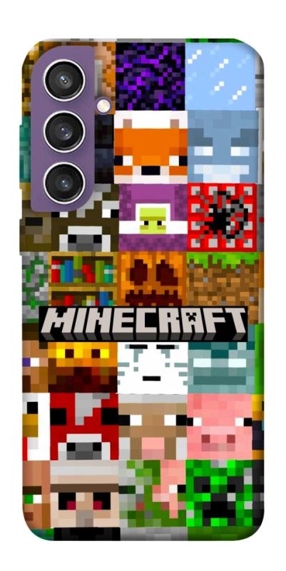 Чехол itsPrint Minecraft collage для Samsung Galaxy S23 FE, игры, купить оптом с доставкой