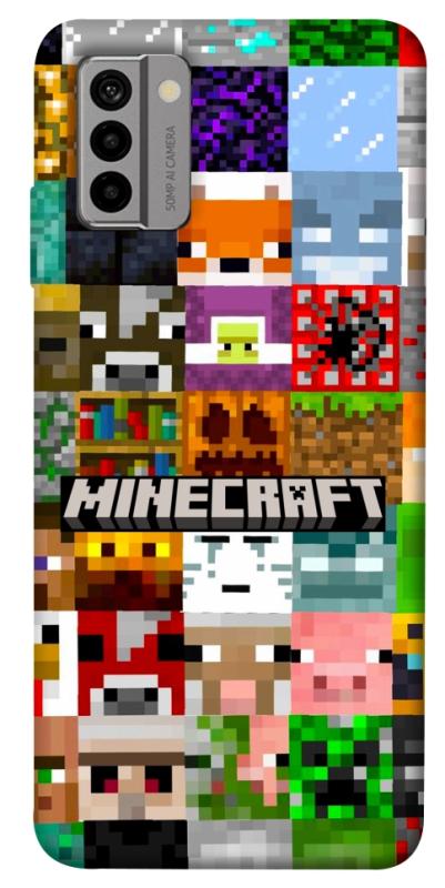 Чехол itsPrint Minecraft collage для Nokia G22, игры, купить оптом с доставкой