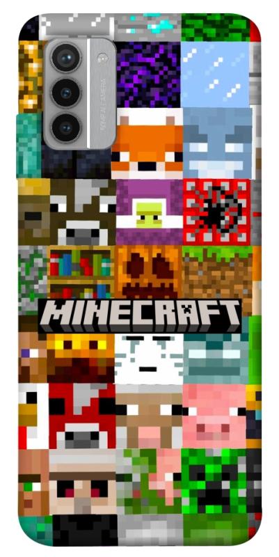 Чехол itsPrint Minecraft collage для Nokia G42, игры, купить оптом с доставкой