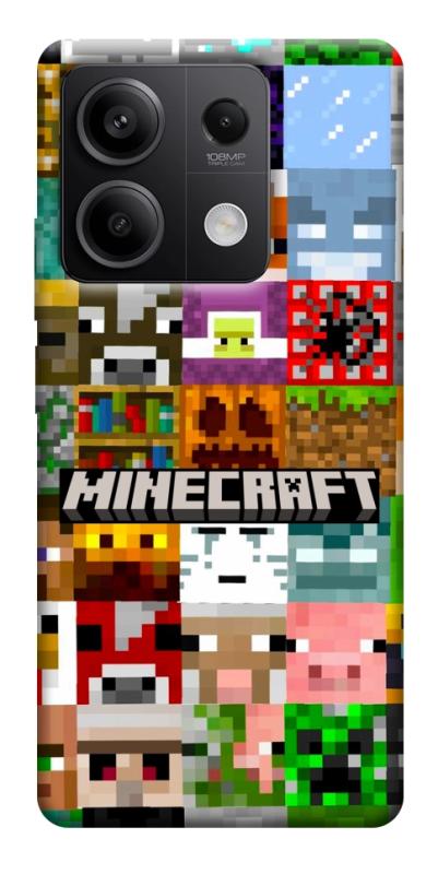 Чохол itsPrint Minecraft collage для Xiaomi Redmi Note 13 5G, ігри, купити оптом з доставкою