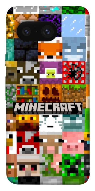 Чехол itsPrint Minecraft collage для Google Pixel 8, игры, купить оптом с доставкой