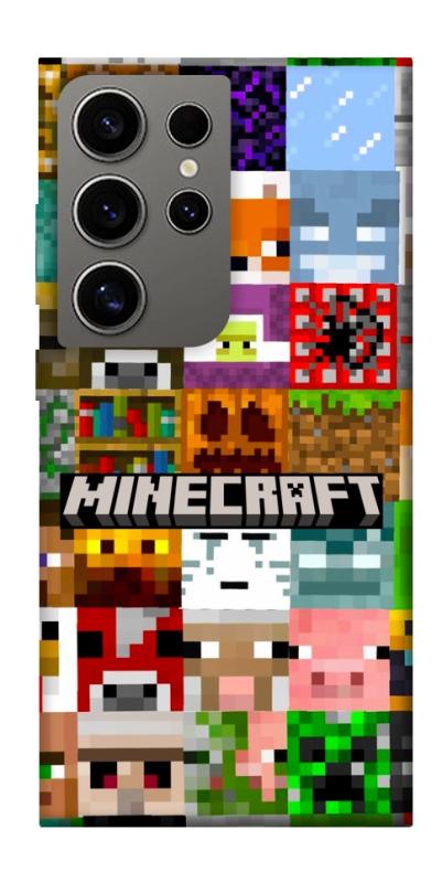 Чехол itsPrint Minecraft collage для Samsung Galaxy S24 Ultra, игры, купить оптом с доставкой