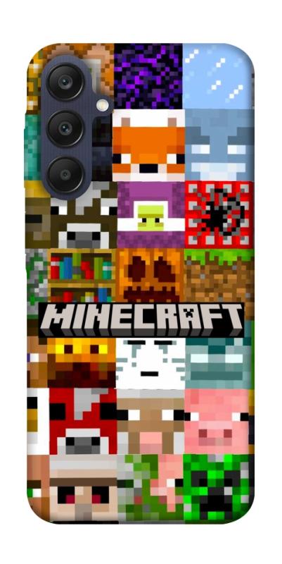 Чехол itsPrint Minecraft collage для Samsung Galaxy A25 5G, игры, купить оптом с доставкой