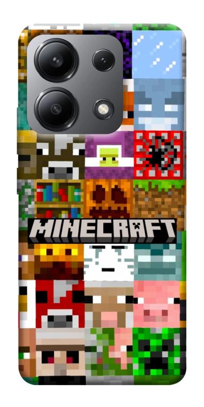 Чехол itsPrint Minecraft collage для Xiaomi Redmi Note 13 4G, игры, купить оптом с доставкой