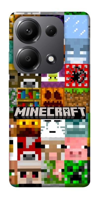 Чохол itsPrint Minecraft collage для Xiaomi Poco X6, ігри, купити оптом з доставкою