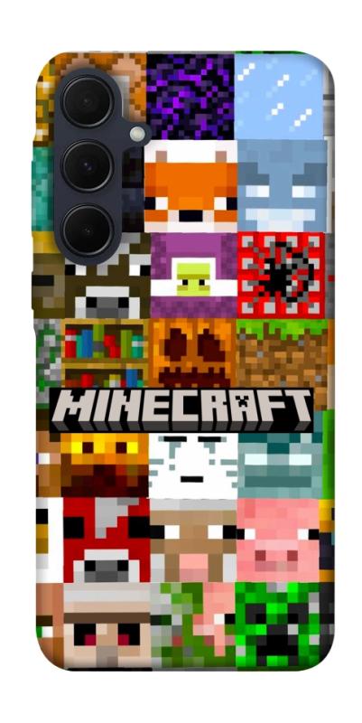 Чехол itsPrint Minecraft collage для Samsung Galaxy A35, игры, купить оптом с доставкой