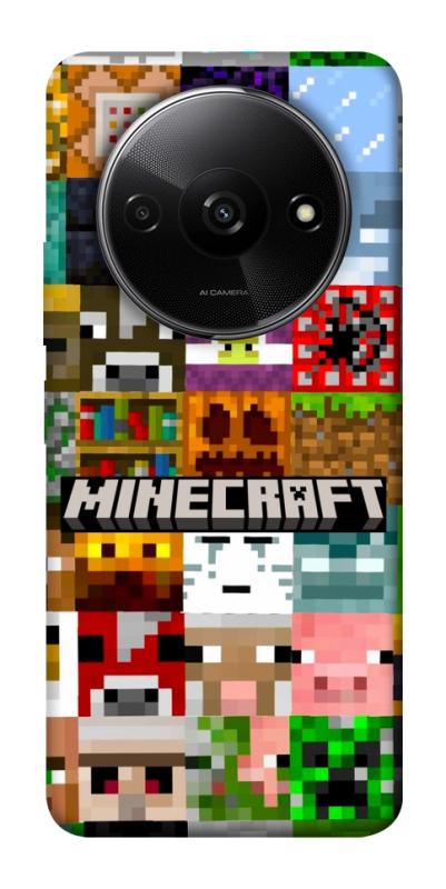 Чехол itsPrint Minecraft collage для Xiaomi Redmi A3, игры, купить оптом с доставкой