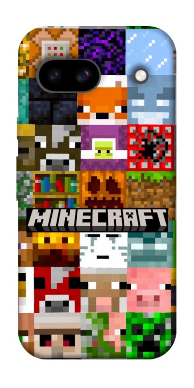 Чехол itsPrint Minecraft collage для Google Pixel 8a, игры, купить оптом с доставкой