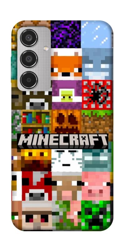 Чехол itsPrint Minecraft collage для Samsung Galaxy M35 5G, игры, купить оптом с доставкой