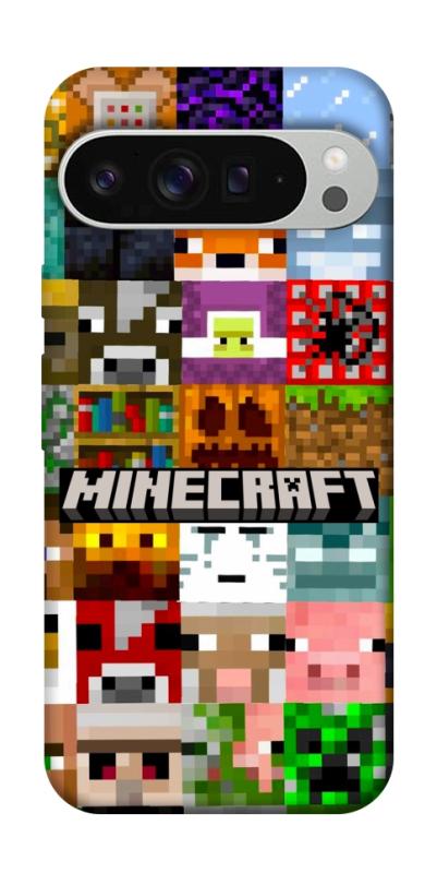 Чехол itsPrint Minecraft collage для Google Pixel 9 Pro XL, игры, купить оптом с доставкой