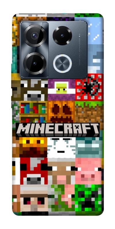 Чехол itsPrint Minecraft collage для Infinix Note 40 Pro 4G, игры, купить оптом с доставкой