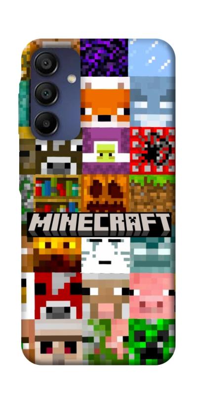 Чехол itsPrint Minecraft collage для Samsung Galaxy A16 5G, игры, купить оптом с доставкой