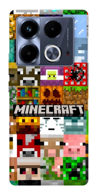 Чехол itsPrint Minecraft collage для Infinix Note 40 4G, игры, купить оптом с доставкой