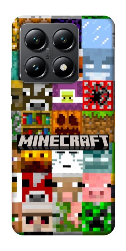 Чехол itsPrint Minecraft collage для Xiaomi 14T, игры, купить оптом с доставкой