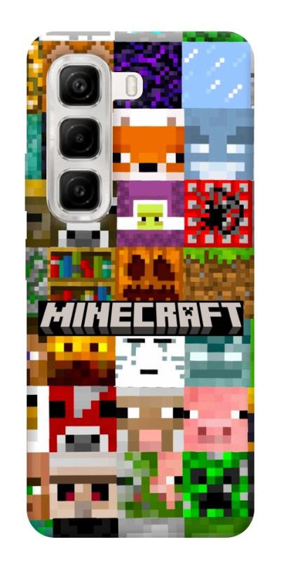 Чехол itsPrint Minecraft collage для Infinix Hot 50 4G, игры, купить оптом с доставкой