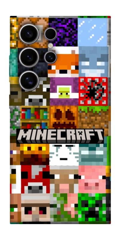 Чехол itsPrint Minecraft collage для Samsung Galaxy S25 Ultra, игры, купить оптом с доставкой