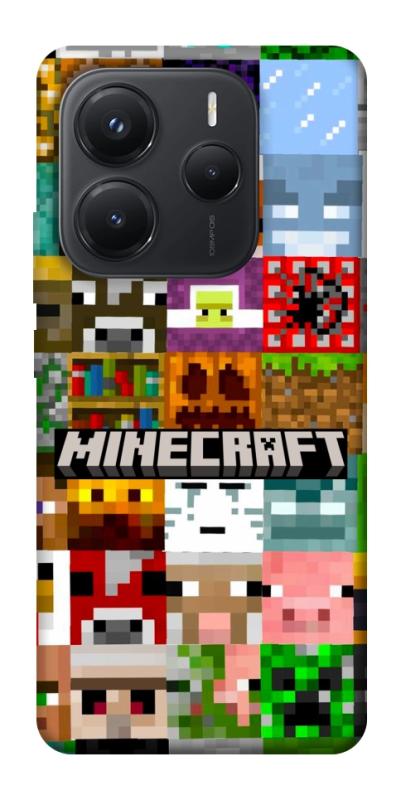 Чехол itsPrint Minecraft collage для Xiaomi Redmi Note 14 5G, игры, купить оптом с доставкой
