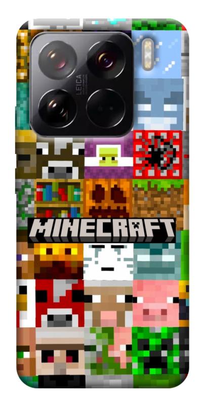 Чехол itsPrint Minecraft collage для Xiaomi 15 Pro, игры, купить оптом с доставкой