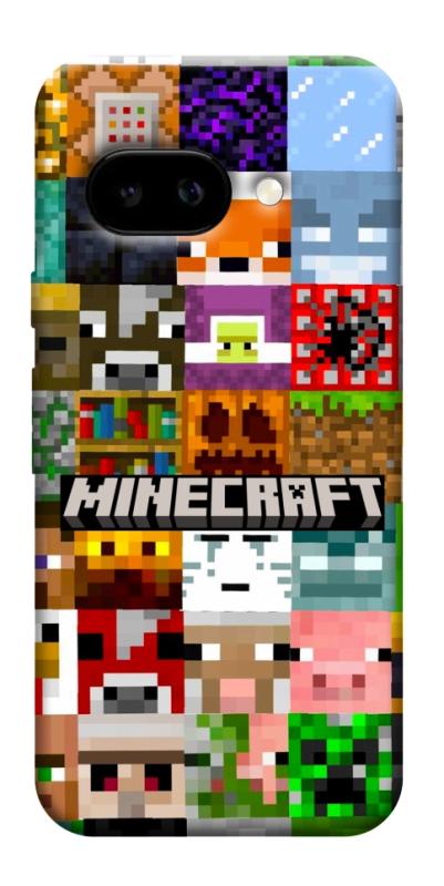 Чехол itsPrint Minecraft collage для Google Pixel 9a, игры, купить оптом с доставкой