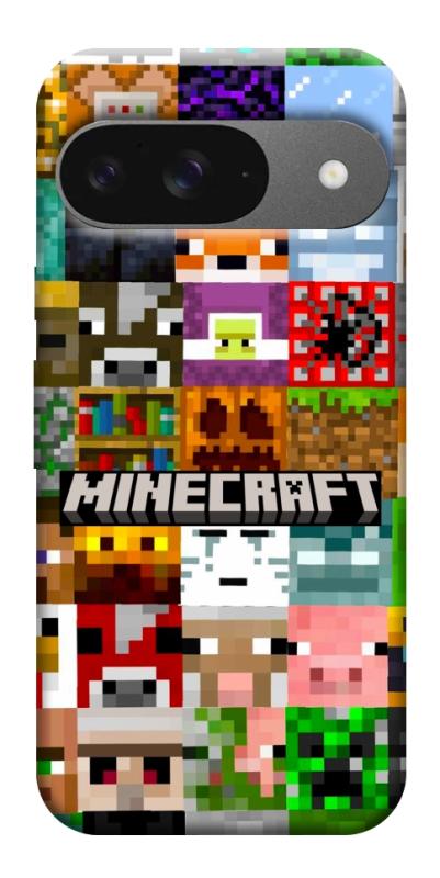 Чехол itsPrint Minecraft collage для Google Pixel 10, игры, купить оптом с доставкой