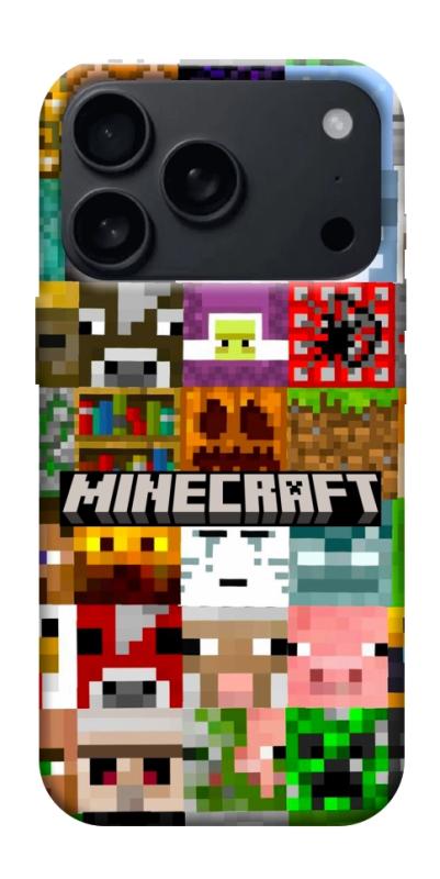 Чехол itsPrint Minecraft collage для Apple iPhone 17 Pro Max (6.9"), игры, купить оптом с доставкой