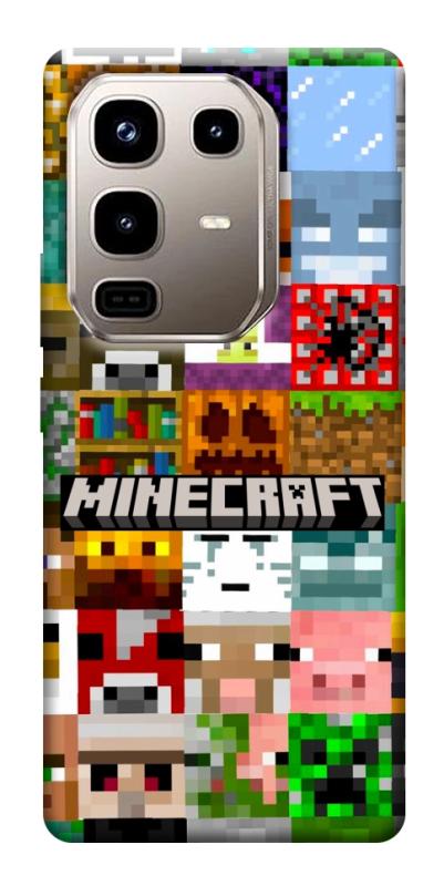 Чехол itsPrint Minecraft collage для Infinix Note 50 Pro 4G, игры, купить оптом с доставкой