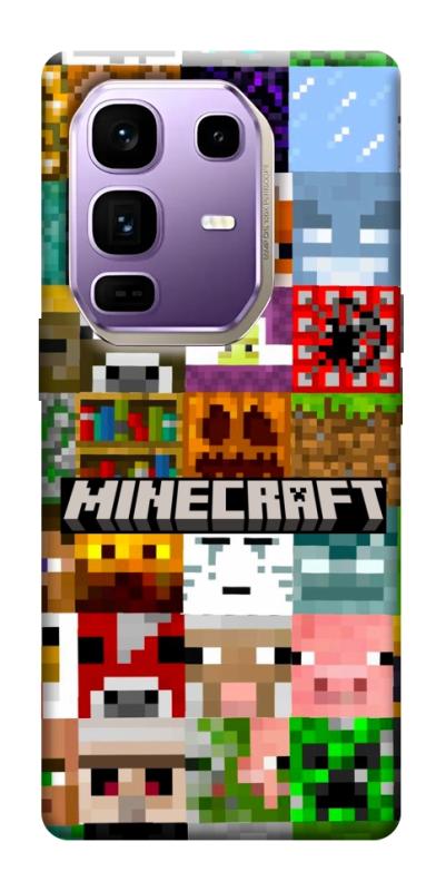 Чехол itsPrint Minecraft collage для Infinix Note 50 Pro+, игры, купить оптом с доставкой