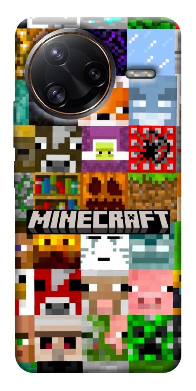 Чехол itsPrint Minecraft collage для Xiaomi Poco F7, игры, купить оптом с доставкой