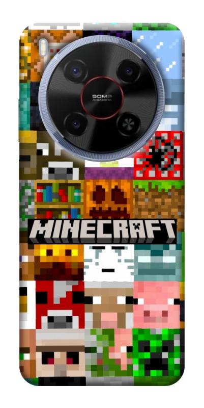 Чохол itsPrint Minecraft collage для ZTE Nubia V70 Max, ігри, купити оптом з доставкою