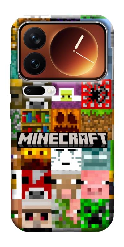 Чехол itsPrint Minecraft collage для Xiaomi 17 Pro Max, игры, купить оптом с доставкой