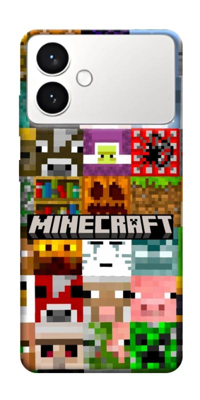 Чехол itsPrint Minecraft collage для Samsung Galaxy S26+, игры, купить оптом с доставкой