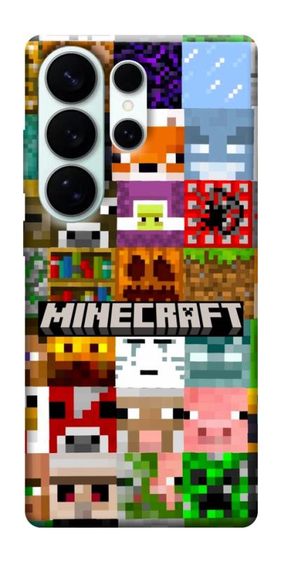 Чехол itsPrint Minecraft collage для Samsung Galaxy S26 Ultra, игры, купить оптом с доставкой